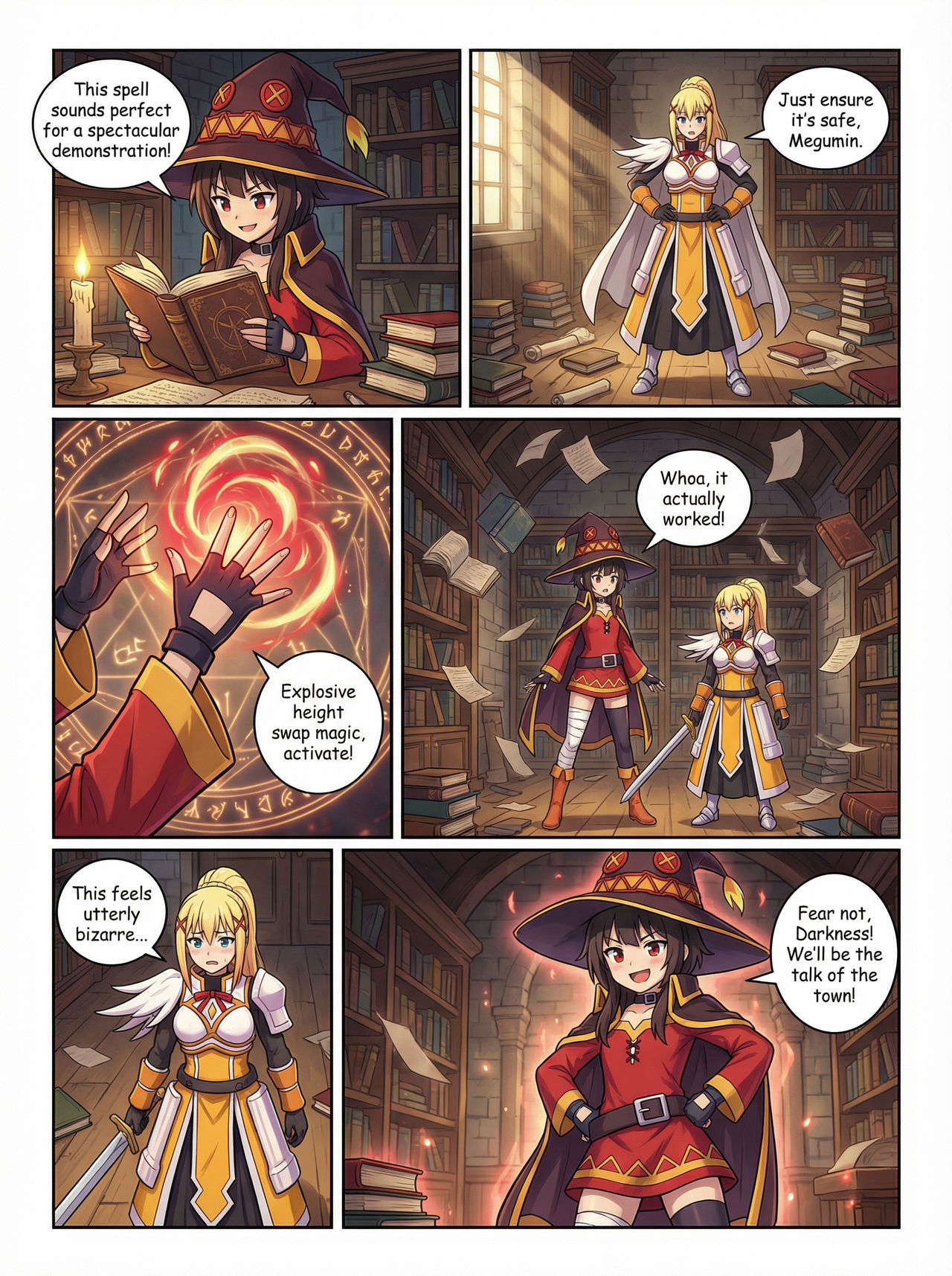Megumin Using Magic Megumin new spell by GhostDivision40 on DeviantArt