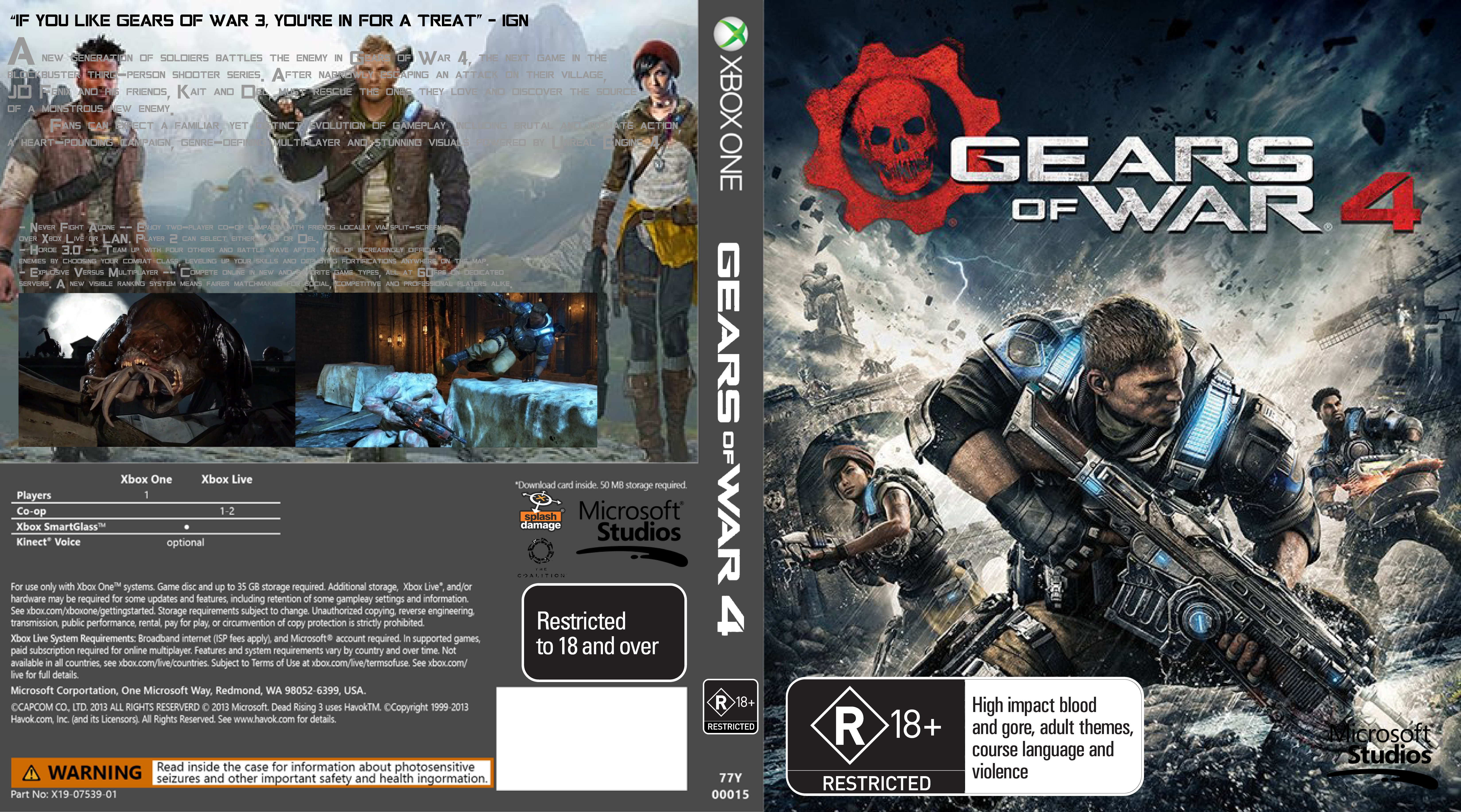 Gears of War 4 System Requirements