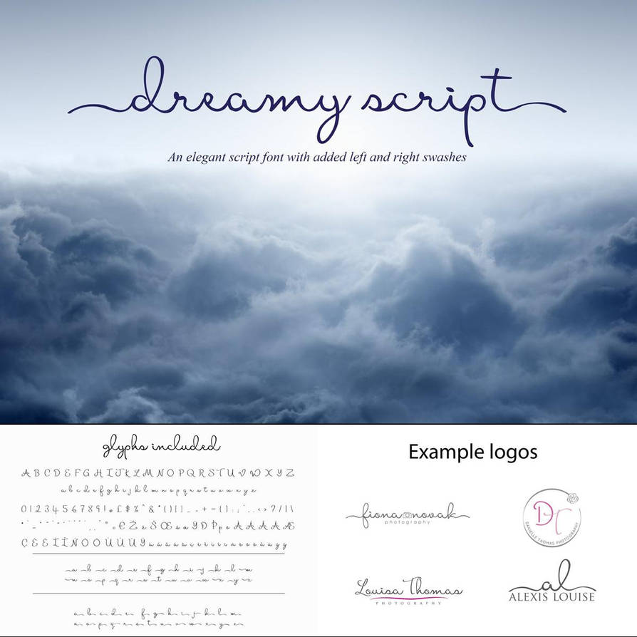 Dreamy Script Font - logo by peabstedisqu on DeviantArt