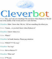 Cleverbot's not very helpful.