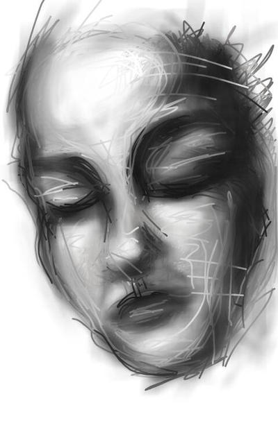 Gray R Realistic Face Grayscale Face by Victoria-Sabas on DeviantArt