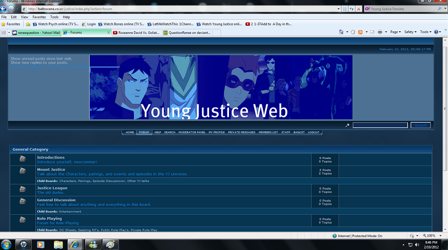 Young Justice Web