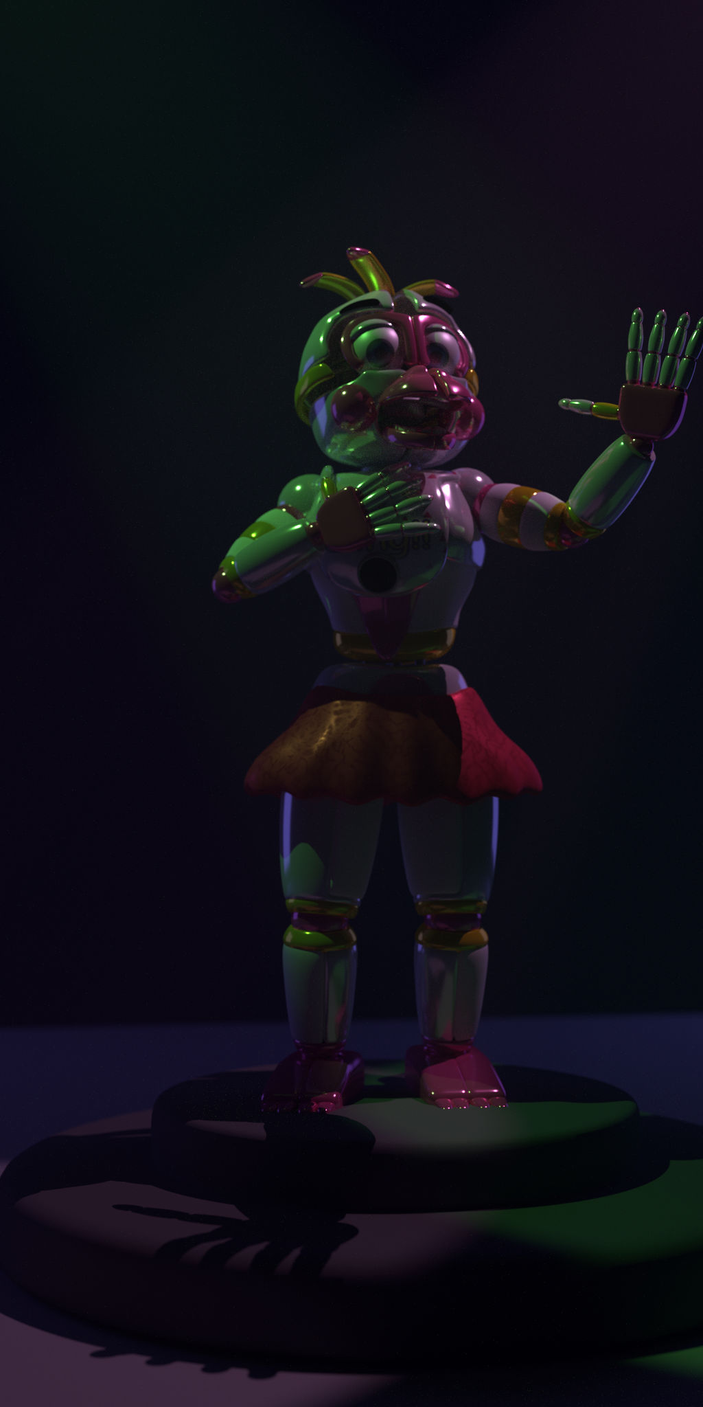 Fun Time Spring Chica FNAFSisterLoaction Funtime Chica(Commission) by Ashley-Orange on DeviantArt
