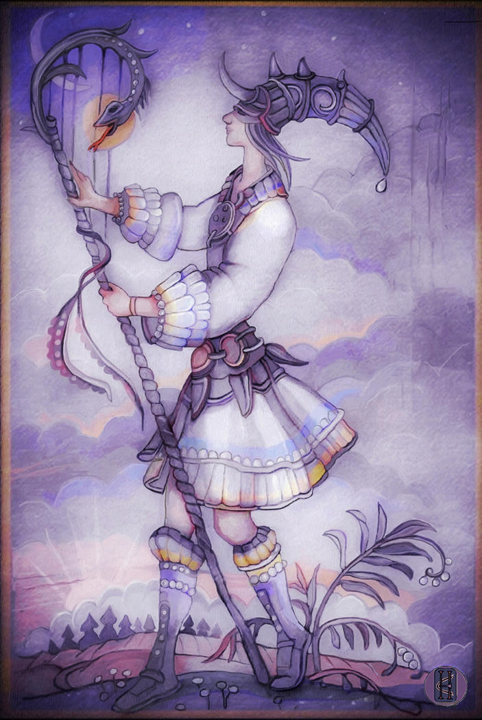 Sentient Harp Serpent Harp by caisamargta on DeviantArt