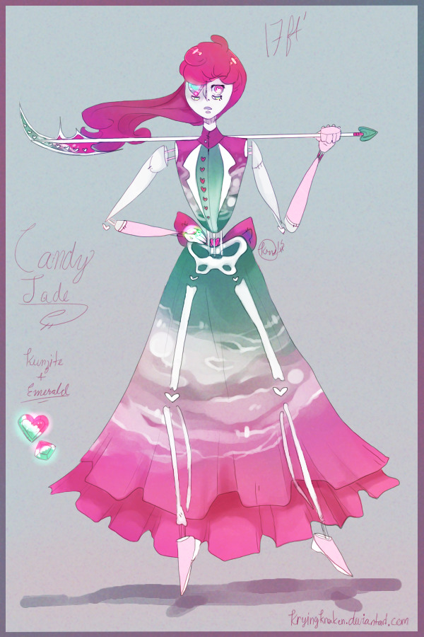 Candy Jade Fusion || Kunzite + Emerald