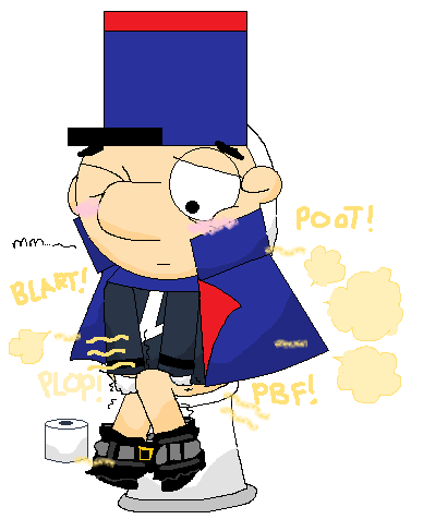 Funstartart Deviantart Program Deux-Deux On The Toilet - Upset Belly by FunStarArt on DeviantArt