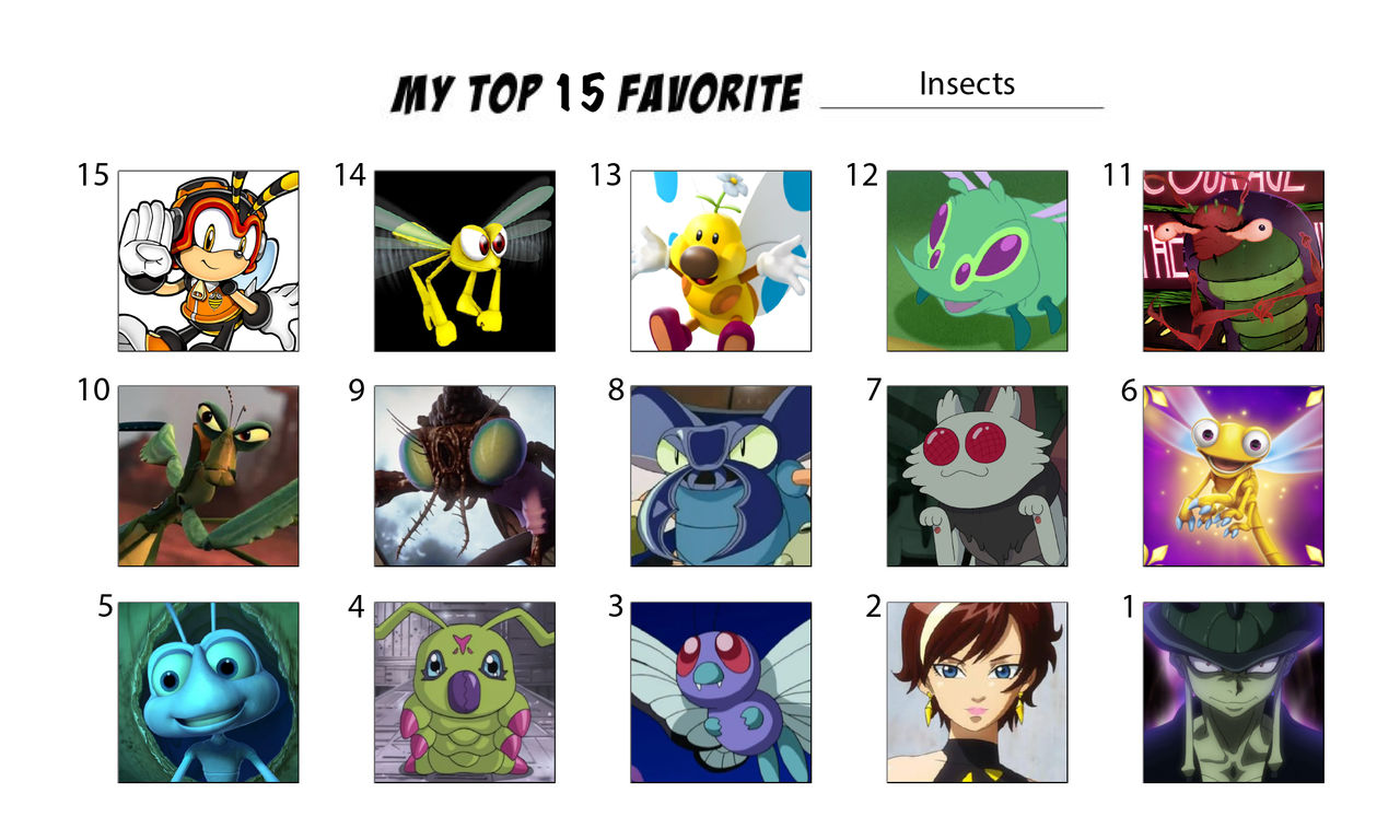 All Insects List Deviantart Top 15 Favorite Insects by trentward20 on DeviantArt