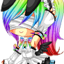 Pixel Rainbow Bunny