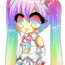 Pixel Rainbow Miku