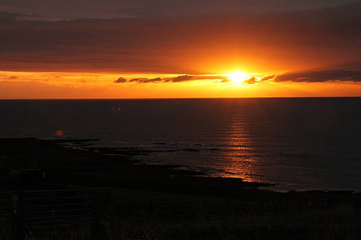 Sunrise in St Cyrus, Scotland