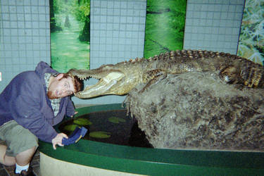 my head in an alligators mouth