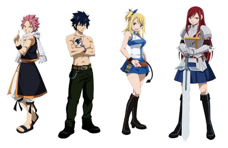 Fairy Tail's Main Characters by 4evlovmusic on DeviantArt