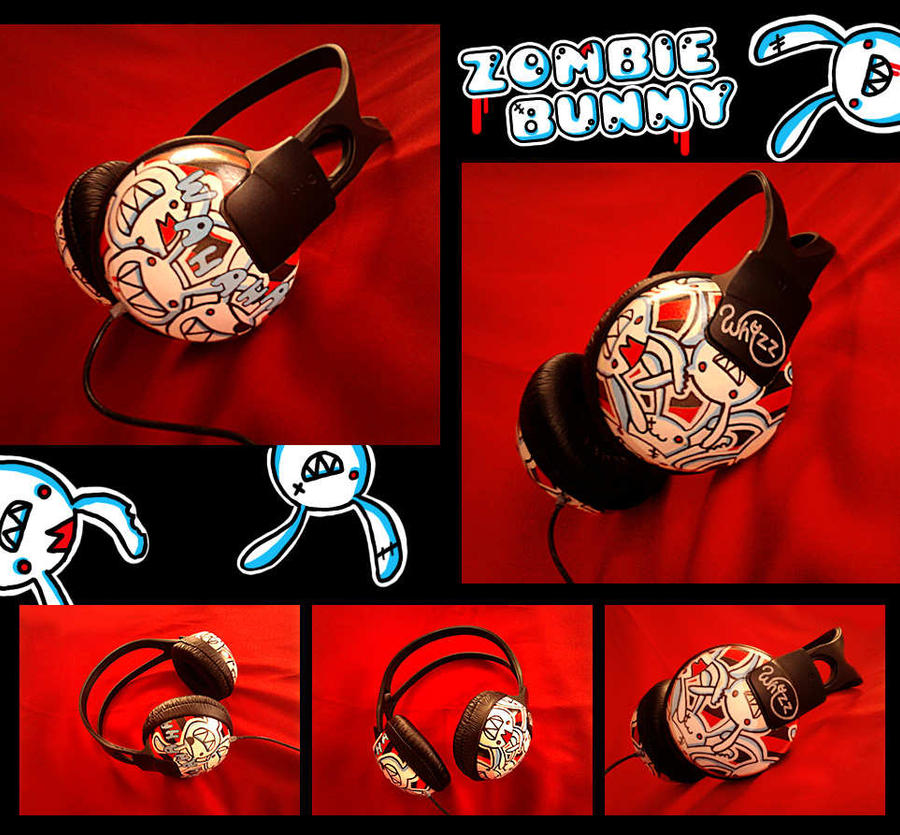 Zombie Bunny HEADPHONES