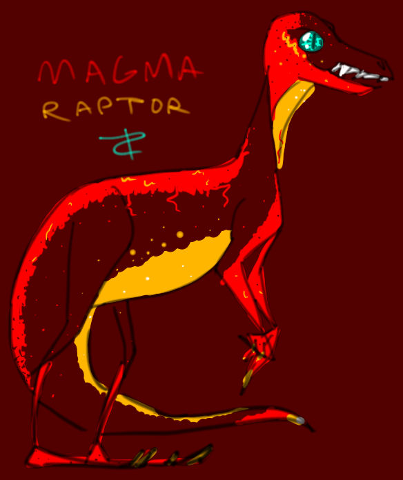 Magma Raptor by zerpomarx on DeviantArt