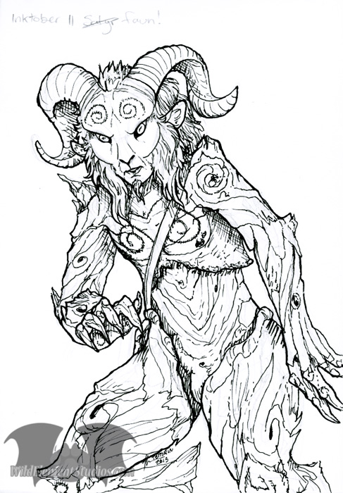 Inktober 11 - Faun