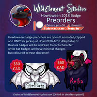 Howloween Badge Preorders - Close Oct 15th!
