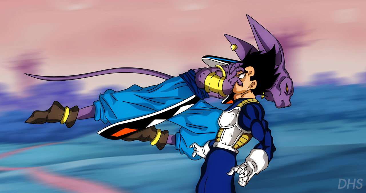 Beerus vs Vegeta by Dhsamv on DeviantArt