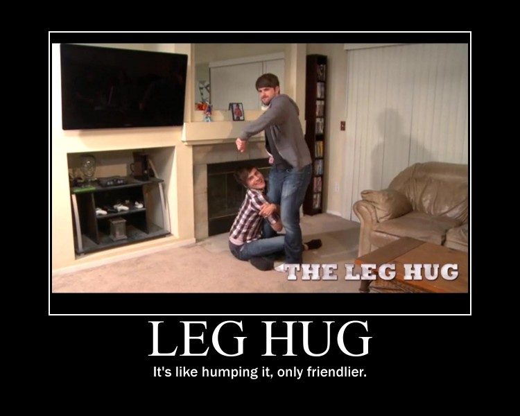 Smosh Leg Hug Motivator