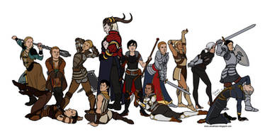 Strong Female Pose - Dragon Age