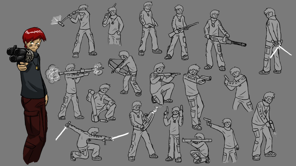 Weapon Pose Practice Jim by ScottaHemi on DeviantArt
