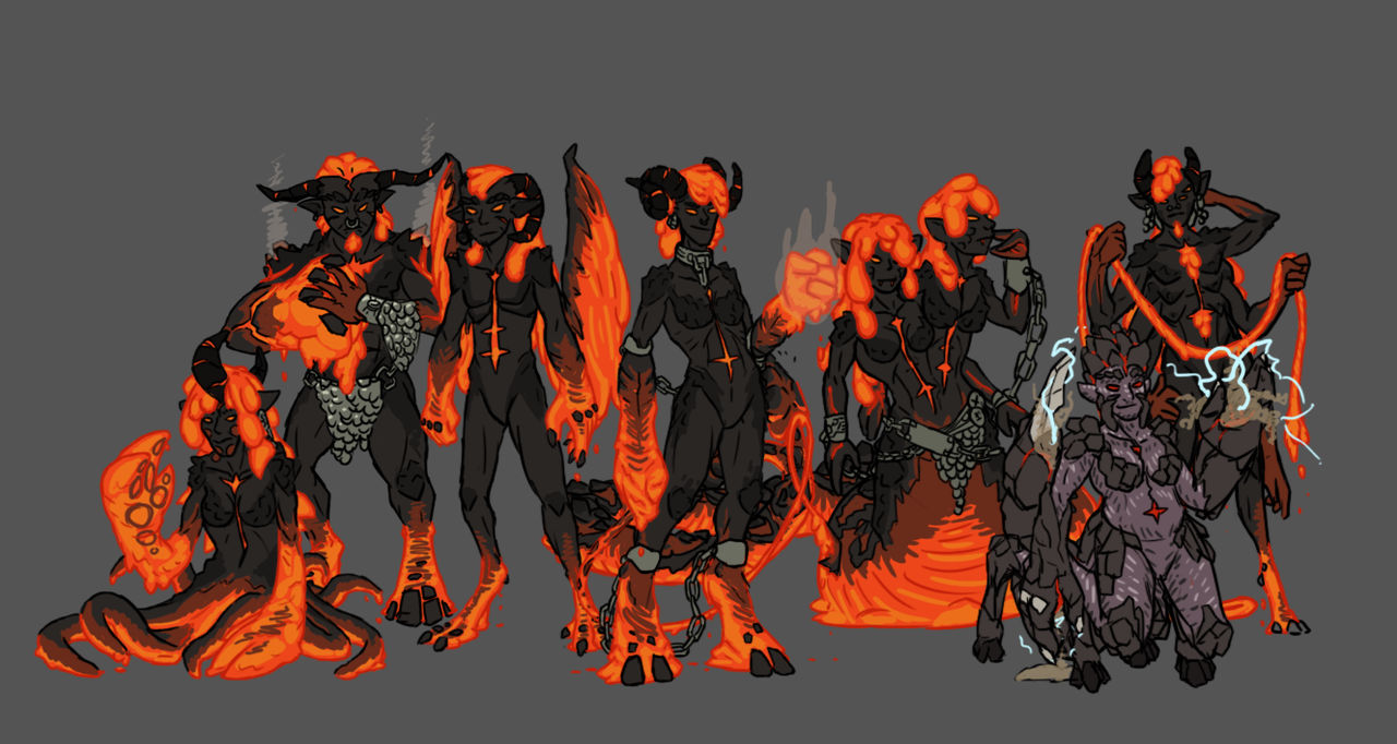 Lava Demons of Planet PAIN by ScottaHemi on DeviantArt