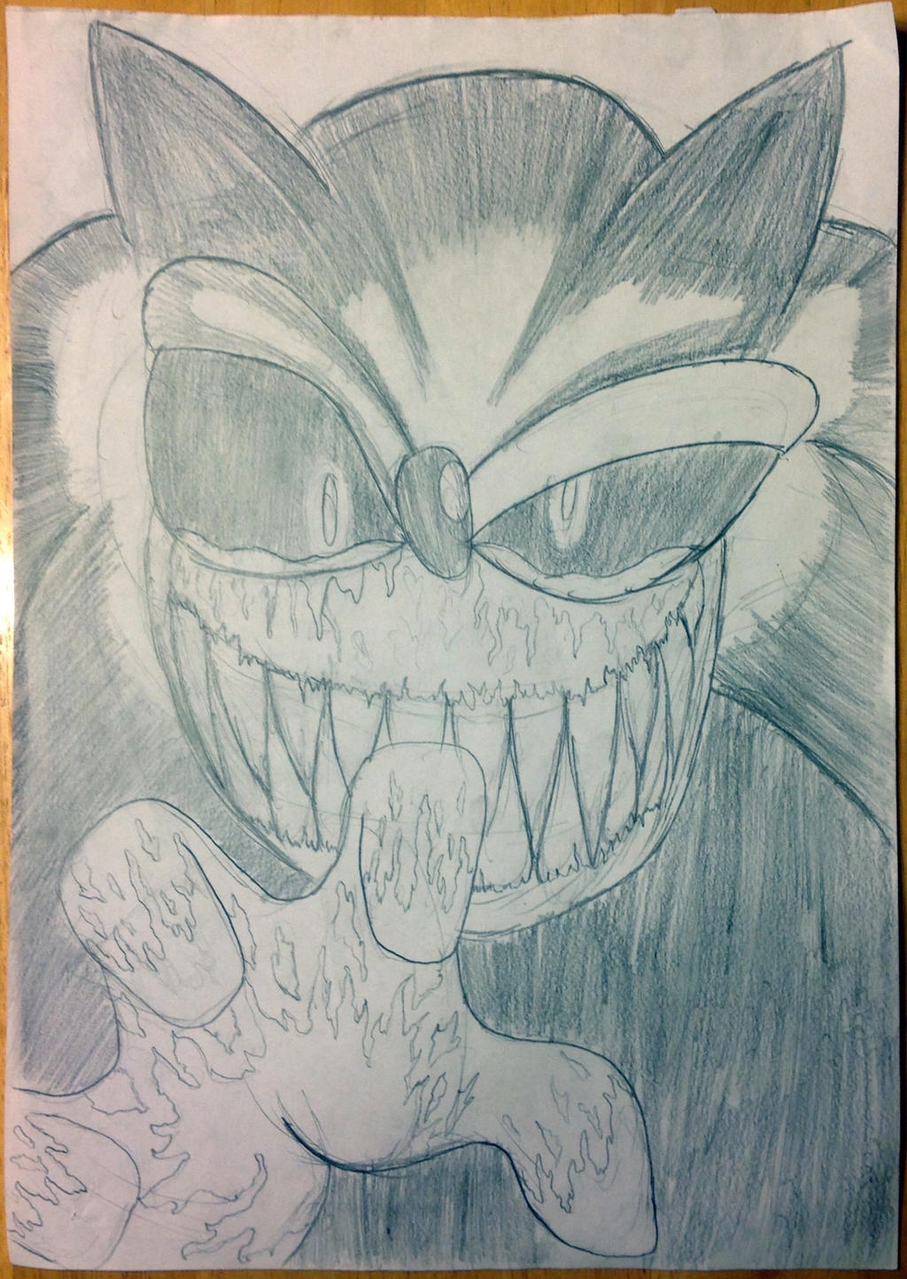 Sonic.exe Pencil by Vize-kun on DeviantArt