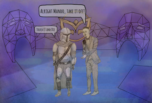 The Mandalorian on the Masked Singer | Fanart