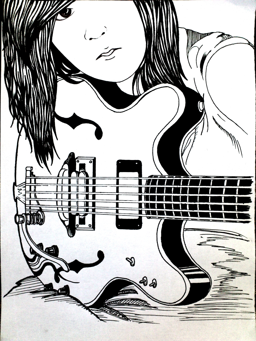 Girl With Guitar By Rjametafora On Deviantart