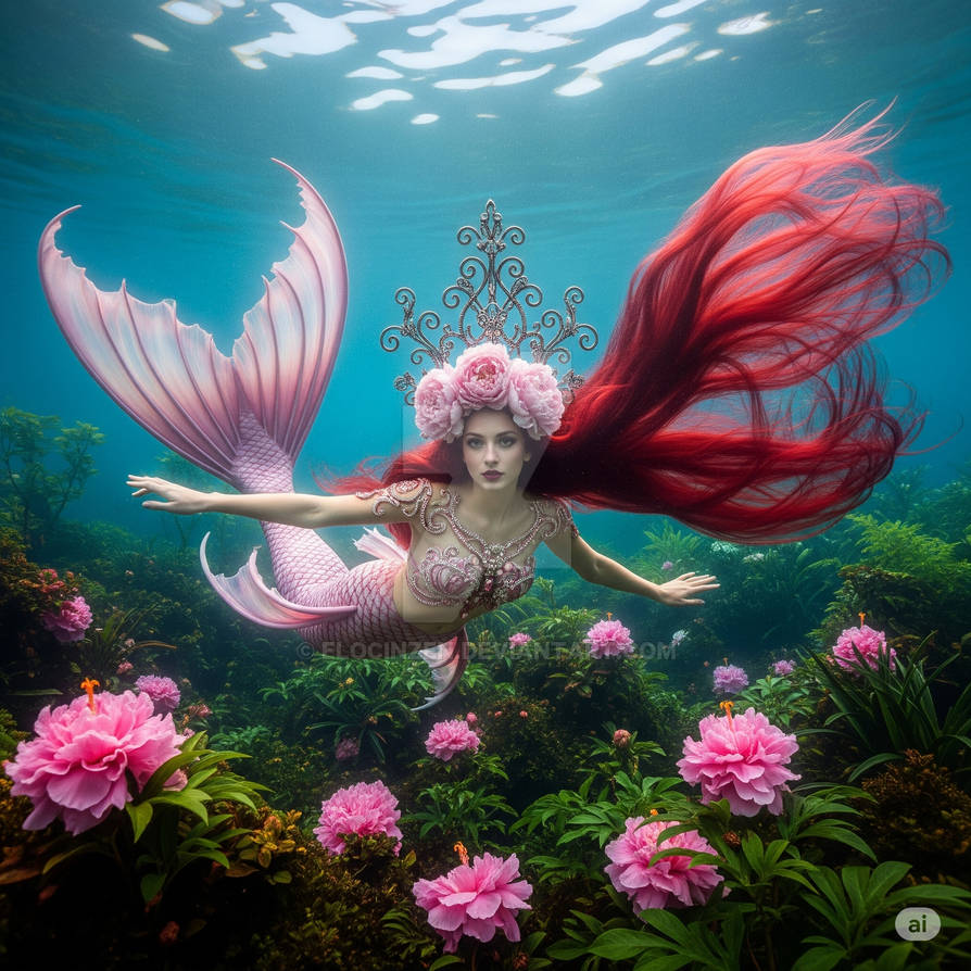 Pink Reverse Mermaid Pink Mermaid - series by Elocinzen on DeviantArt