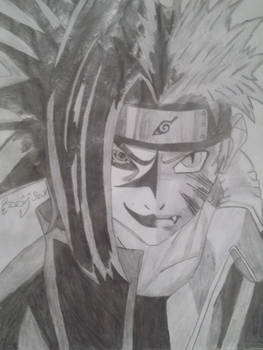 Curse mark Sasuke/Kyuby Naruto