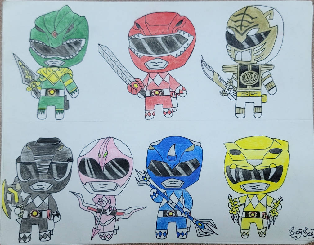Chibi Rangers MMPR by EddySixX on DeviantArt