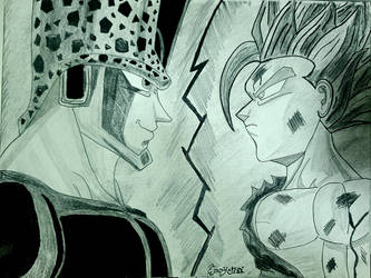 CELL VS GOHAN