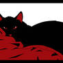 Black Cat, Red Blanket