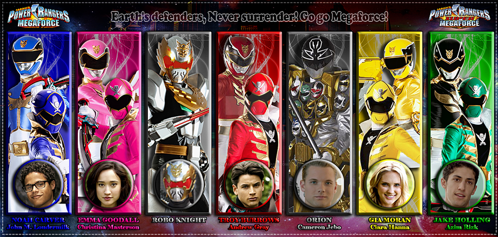 Megaforce All Power Rangers Power Rangers Megaforce / Super Megaforce by AndieMasterson on DeviantArt