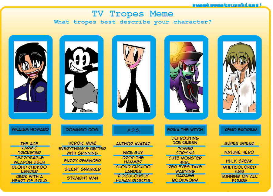 TV Tropes Meme by AdvancedDefense on DeviantArt