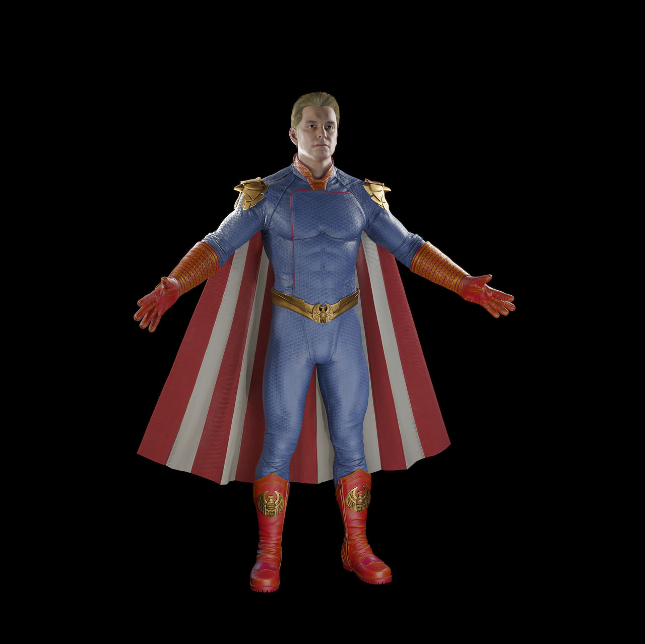 Homelander /Rigged Model/Textured/Blend File by xheatfishy on DeviantArt
