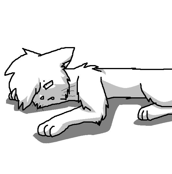 Dead cat lineart by SarcasticFeather on DeviantArt