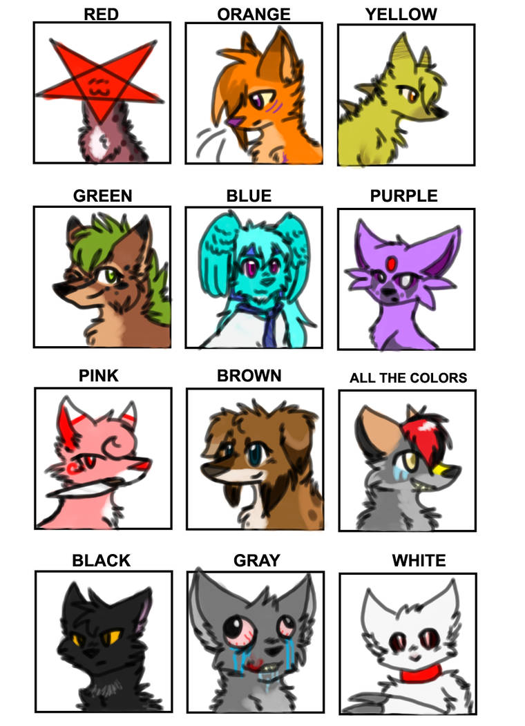 Meme Matching Color Character color meme by SarcasticFeather on DeviantArt