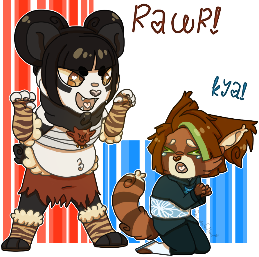 Panda Fight! by SarcasticFeather on DeviantArt