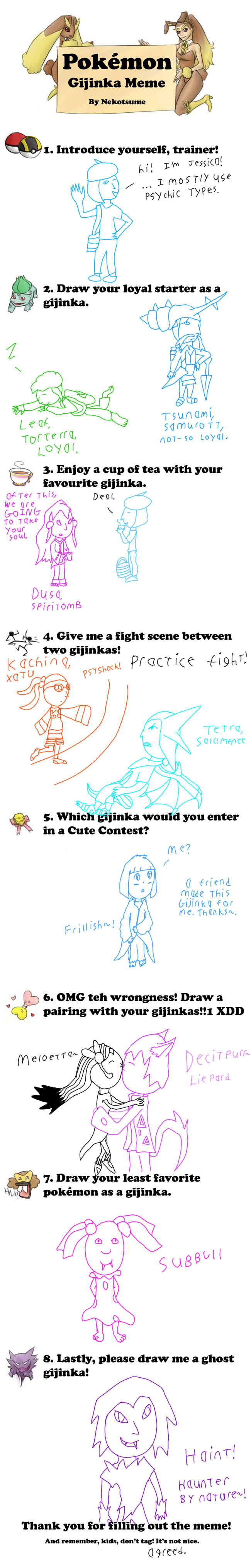 Pokemon gijinka meme