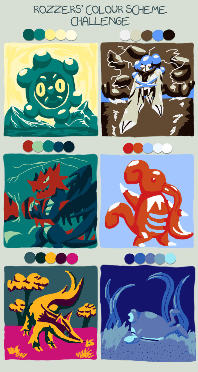 Color challenge, Random Pokemon by HoneyShuckle on DeviantArt