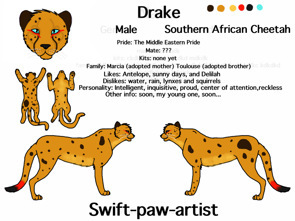 Ref sheet - Drake