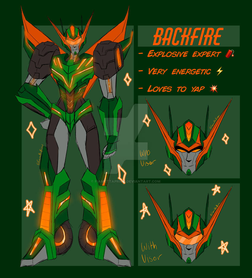 Back Fire Alpha Backfire by FiamettaPrime on DeviantArt