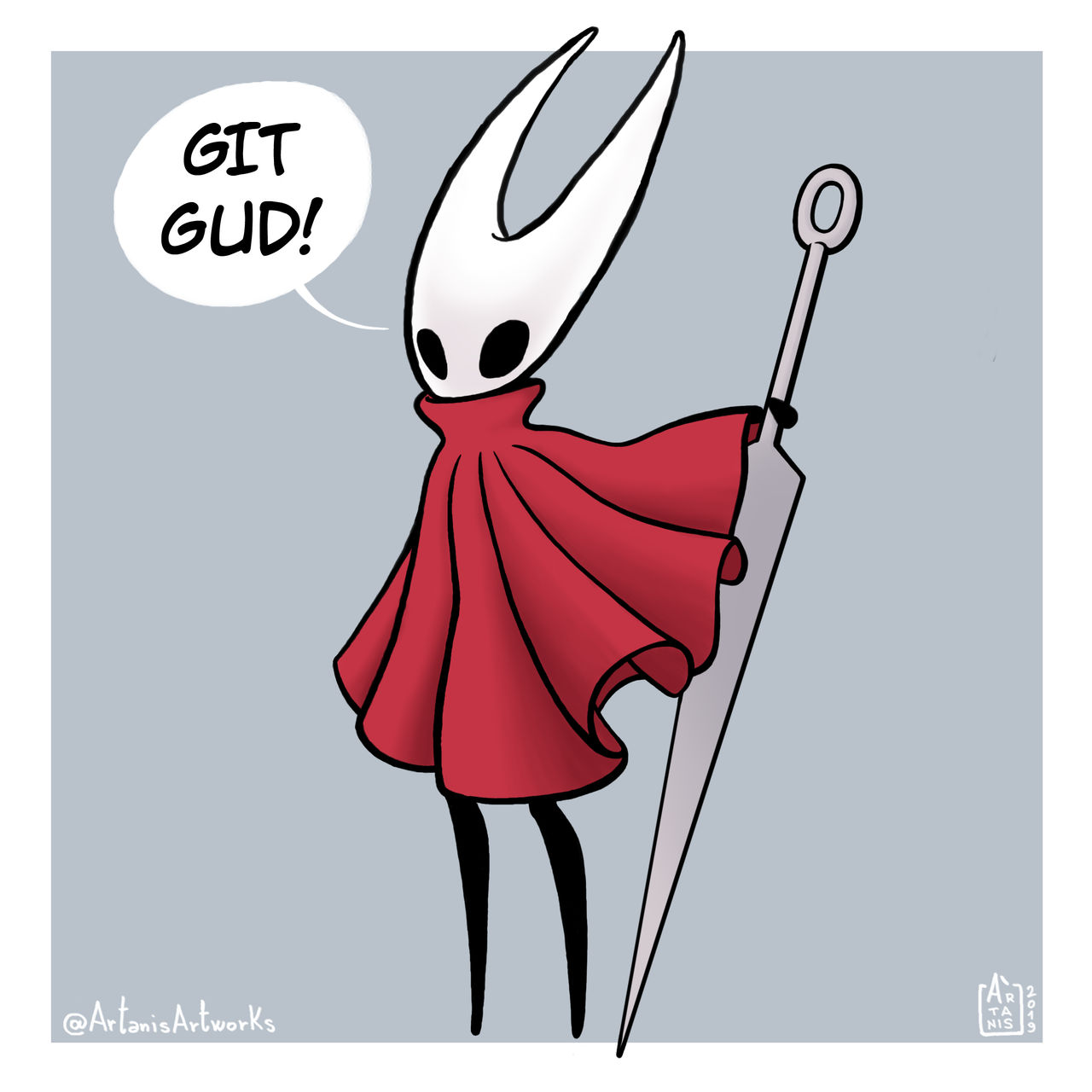 Hornet says: Git gud! by ART-RevolveR on DeviantArt