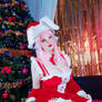 Sonico Bunny Santa Cosplay