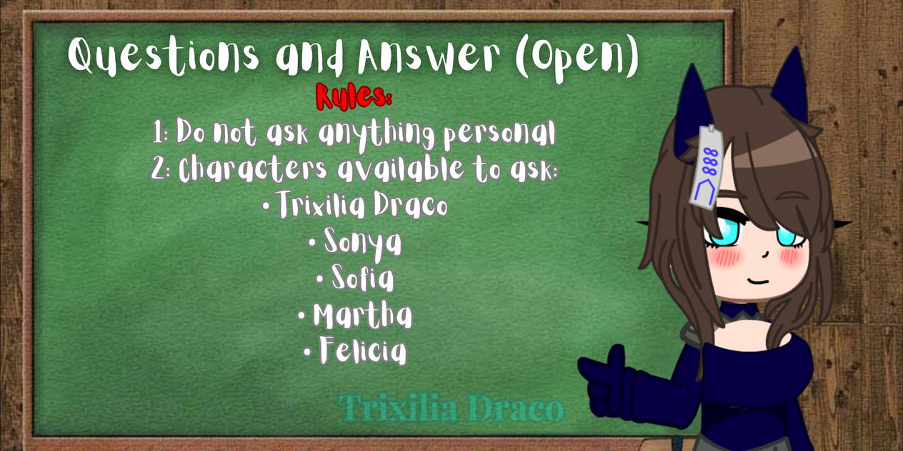 Deviantart Questions Questions and Answer I (Closed) by TrixiliaDraco on DeviantArt