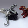 Dragons argent et cuivre