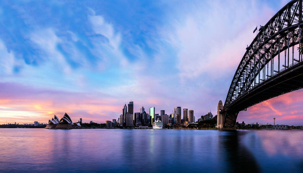 Sydney Harbour Morning by TarJakArt