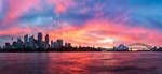 Sydney Sunset Panorama by TarJakArt