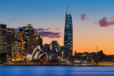 Sydney at sunset